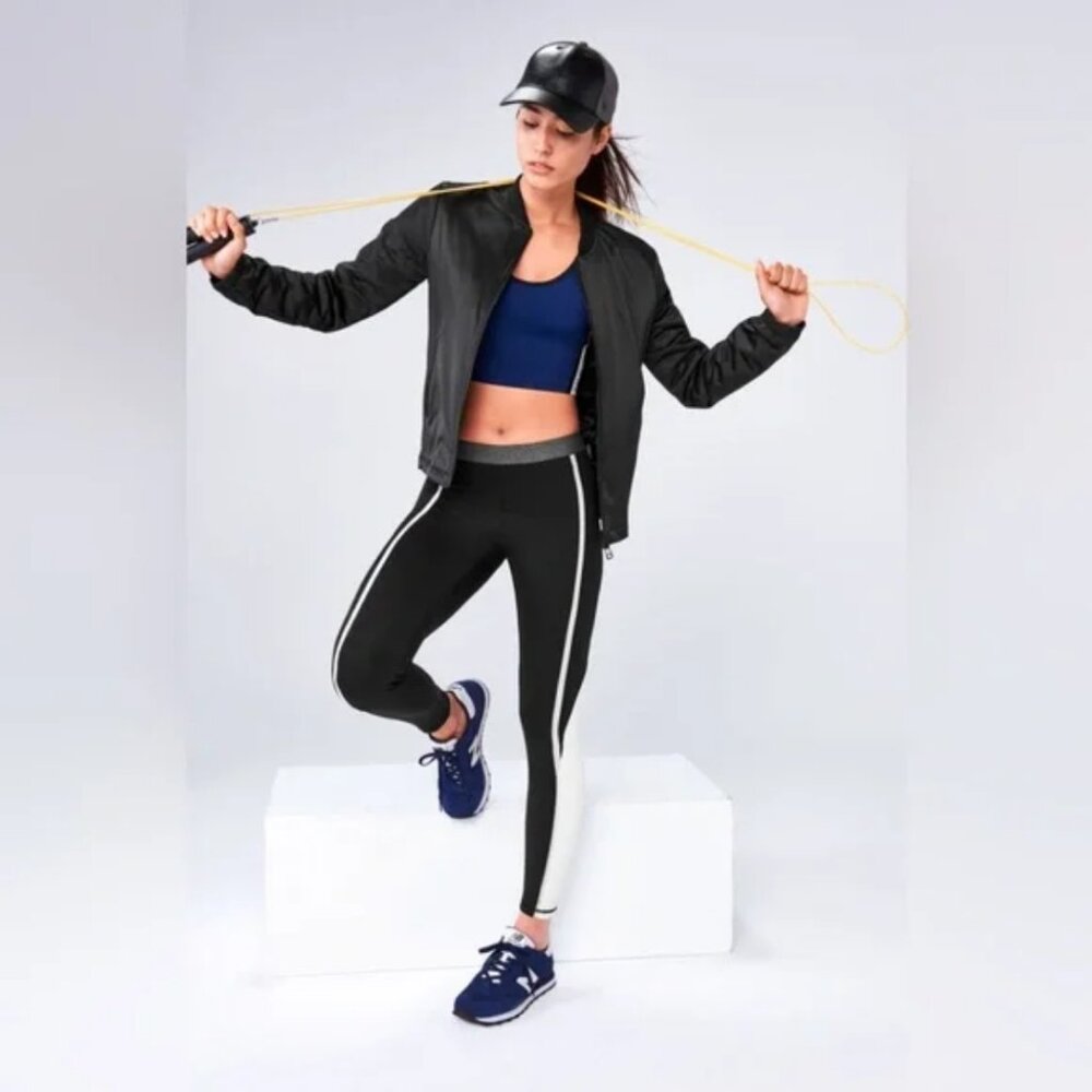 NWOT Athleta x 10 Crosby Derek Lam Uptown Satin Bomber Jacket